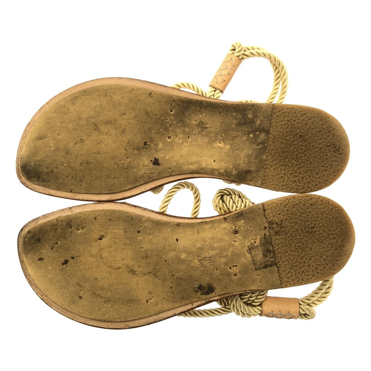 ANN DEMEULEMEESTER / アンドゥムルメステール | ロープ レースアップ サンダル | 42 | メンズ