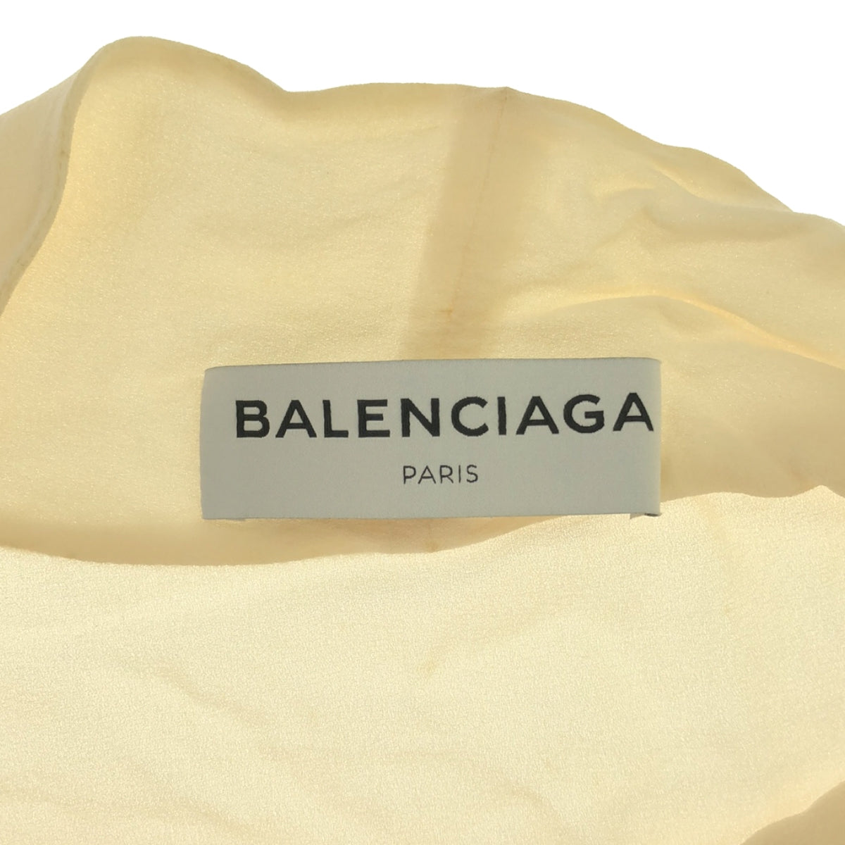 BALENCIAGA / 발렌시아가 | 실크 보우 타이 스카프 컬러 풀오버 블라우스 | 38 | 아이보리 | 여성