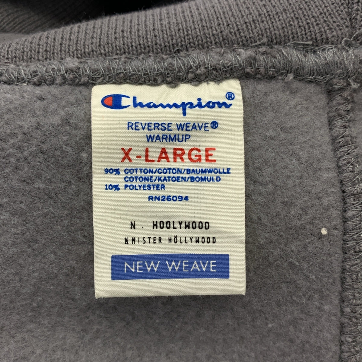 N.HOOLYWOOD / 엔 할리우드 | × CHAMPION / 챔피언 REVERSE WEAVE HOODED SWEATSHIRT / C8-X108 리버스위브 오버 스웨트 후디 | XL | 남성