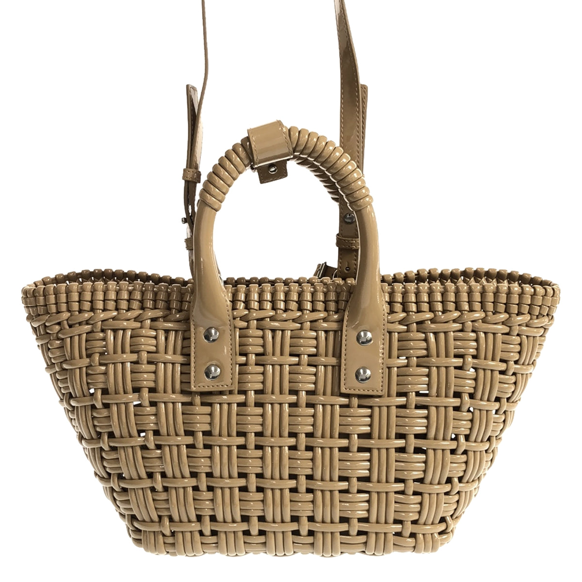 [Good Condition] BALENCIAGA | BISTRO BASKET XS 2-Way Shoulder Bag | Beige | Women's