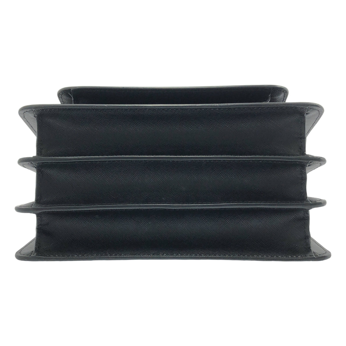 【미품】 MARNI / 마르니 | 트렁크 미디엄 사피아노 가죽 숄더백 | 블랙 | 여성