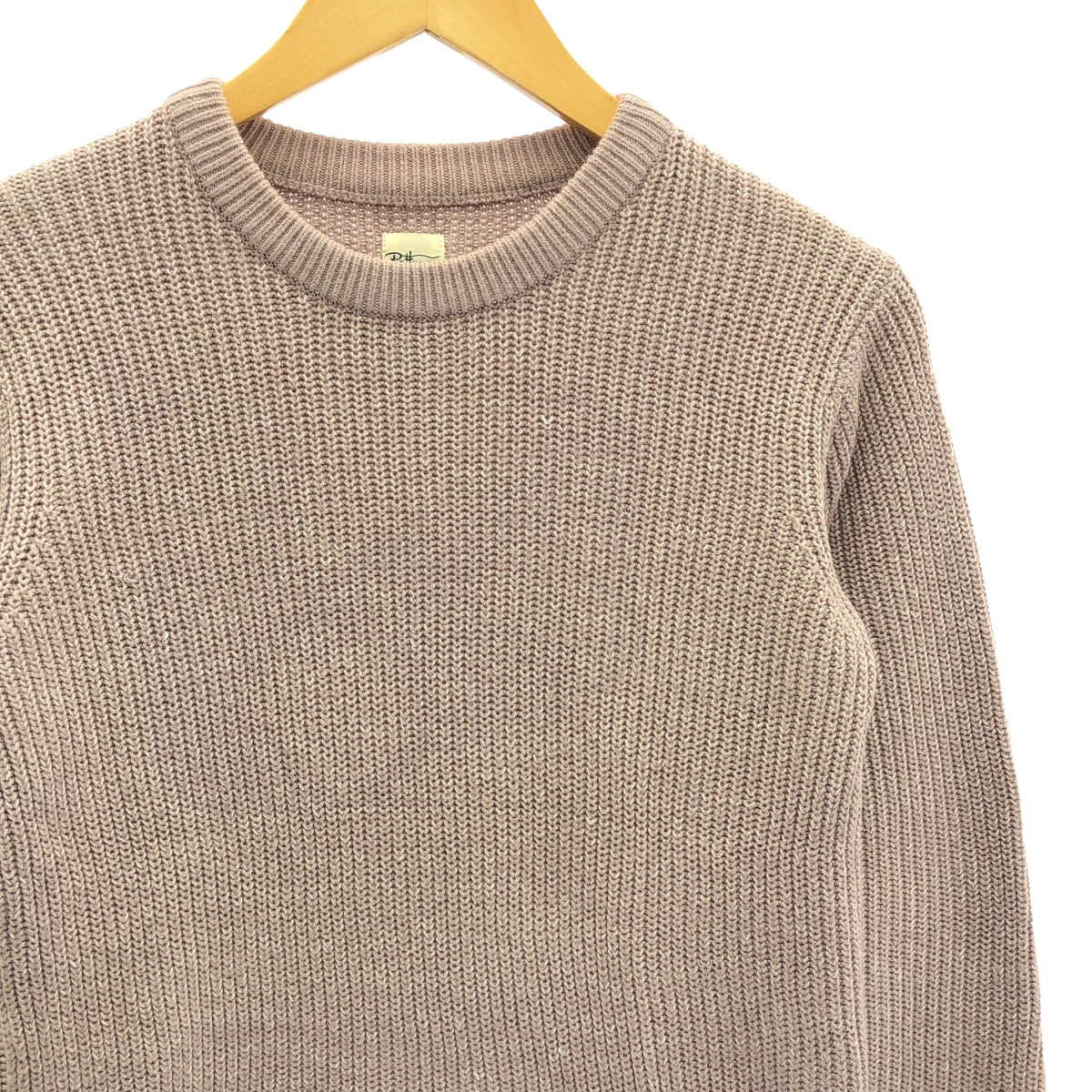 Ron Herman | Cotton linen blend pullover ribbed knit | XS | Pink | Women's