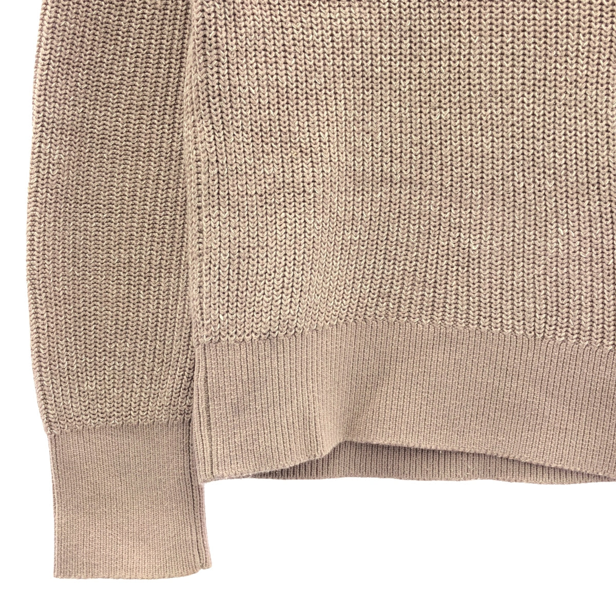 Ron Herman | Cotton linen blend pullover ribbed knit | XS | Pink | Women's