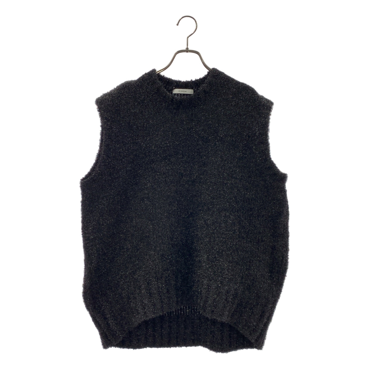 CINOH / チノ | ノースリーブ ラメ ニット ベスト | F | レディース