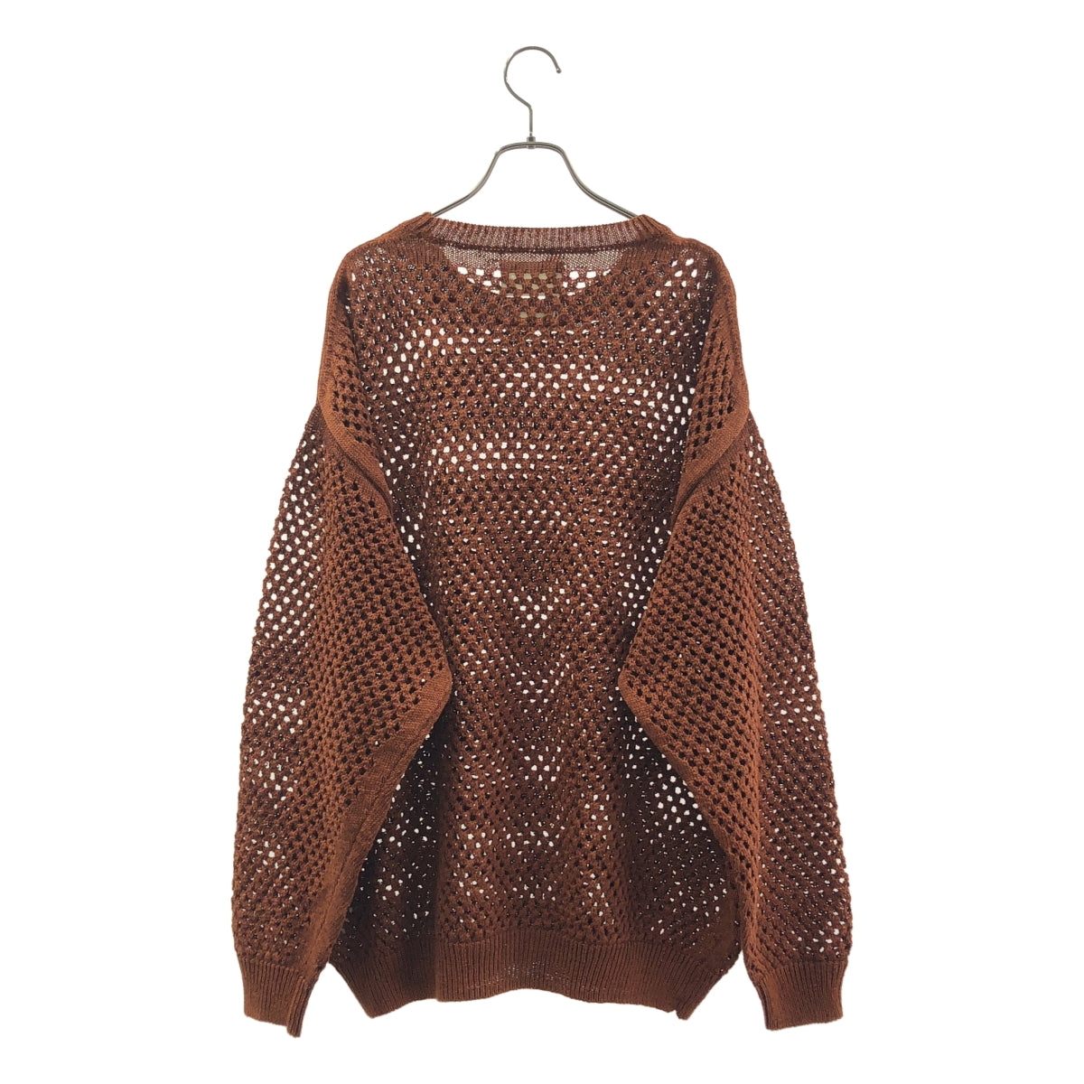 YOKE / 요크 | 2022SS | MESHED KNIT CREW NECK 코튼 메쉬 크루 넥 니트 | 3 | 남성