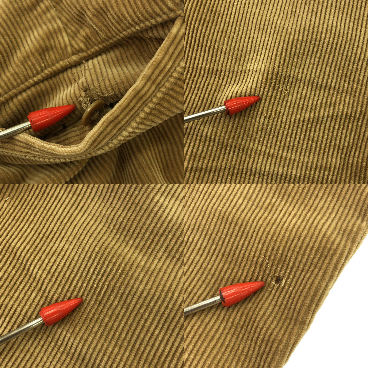 grandma MAMA daughter / グランマママドーター | 1タック コーデュロイ ワイドパンツ | 1 | ベージュ | レディース