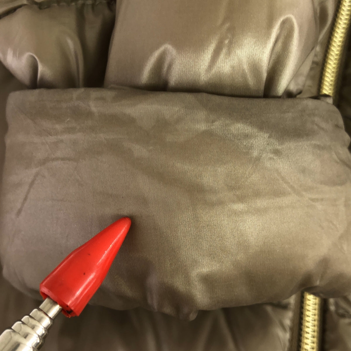 HERNO / ヘルノ | ナイロン ウエストテープ切替 ハイネック ダウンコート | 42 | ベージュ | レディース