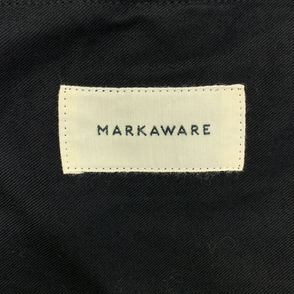 MARKAWARE / マーカウェア | SUPER 160's WOOL GABARDINE TRIPLE PLEATED WIDE TROUSERS 3タック パンツ | 2 | メンズ