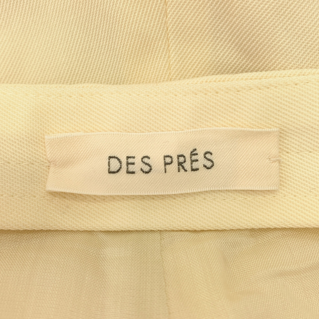 DES PRES / デプレ | ハイツイストギャバジン フロントドロストイージーパンツ | 36 | レディース