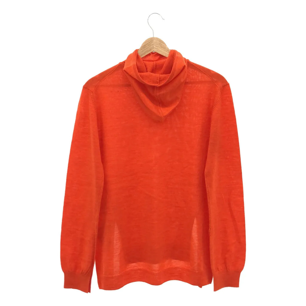 【新品】  Little $uzie / リトルスージー | 2023AW | Extra Fine Merino Wool Hooded Knit ウール フーデッドニット | One | Orange | レディース
