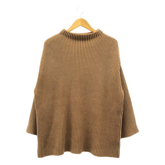 [Good Condition] DEMYLEE | Cotton Wide Silhouette Knit Pullover | XS | Brown | Women's