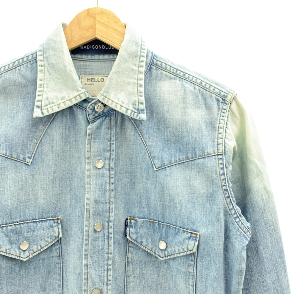 MADISON BLUE / マディソンブルー | デニム ウエスタンデニムシャツ | 00 |