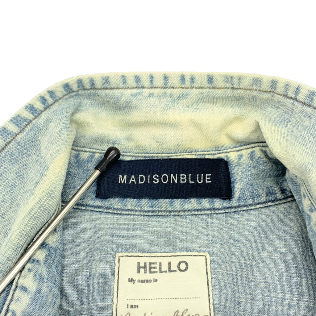 MADISON BLUE / マディソンブルー | デニム ウエスタンデニムシャツ | 00 |
