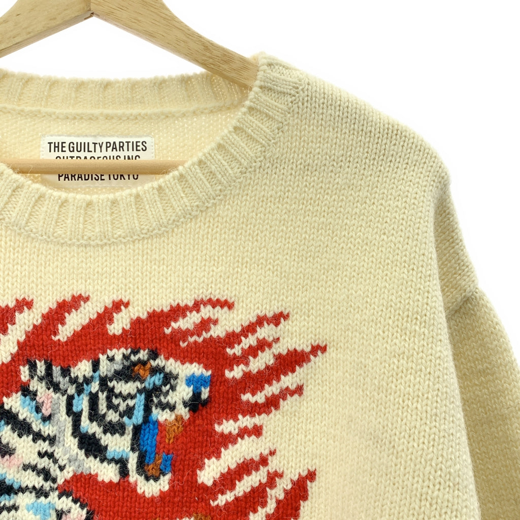 WACKO MARIA / ワコマリア | 2022AW | TIM LEHI / INTARSIA CREW NECK SWEATER プルオーバー ニット | M | メンズ
