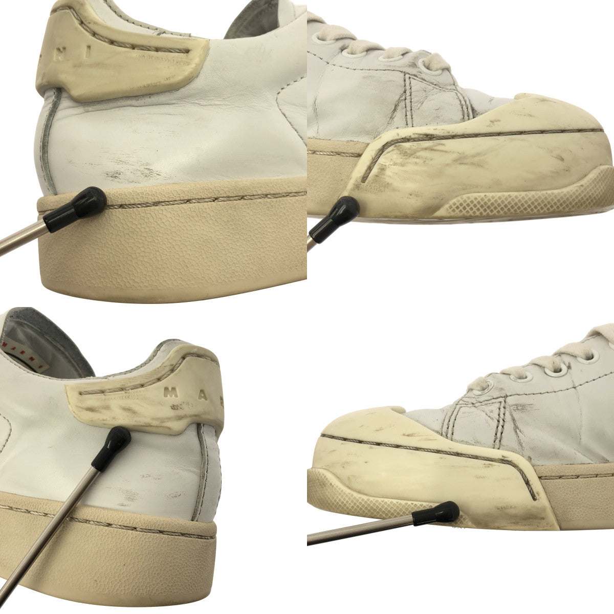 MARNI / マルニ | DADA BUMPER ダダ バンパー レザースニーカー | 24.5 | ホワイト | レディース