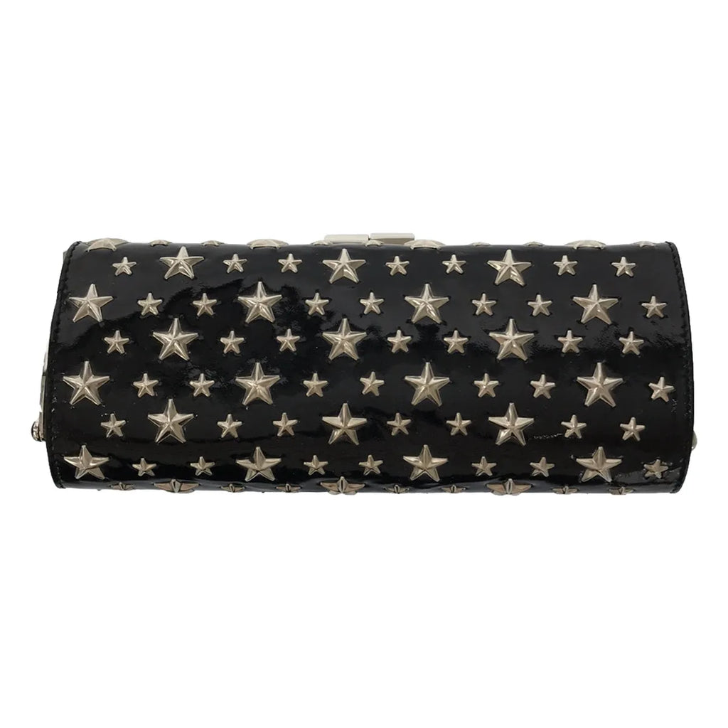JIMMY CHOO / ジミーチュウ | スタースタッズ がま口 クラッチバッグ | ブラック | レディース