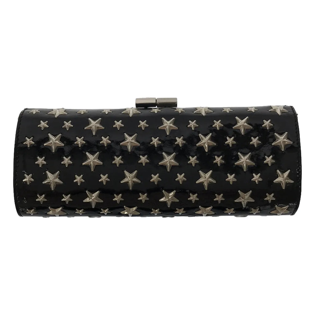 JIMMY CHOO / ジミーチュウ | スタースタッズ がま口 クラッチバッグ | ブラック | レディース