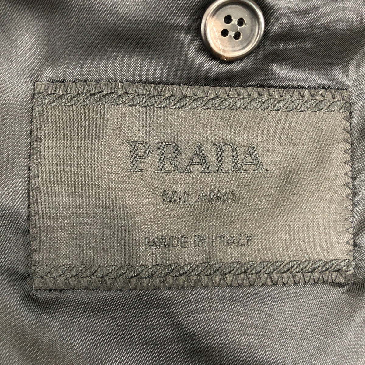 PRADA | 燈芯絨 2B 單排扣修身外套 / 全襯裡 | 尺寸 48 | 男款