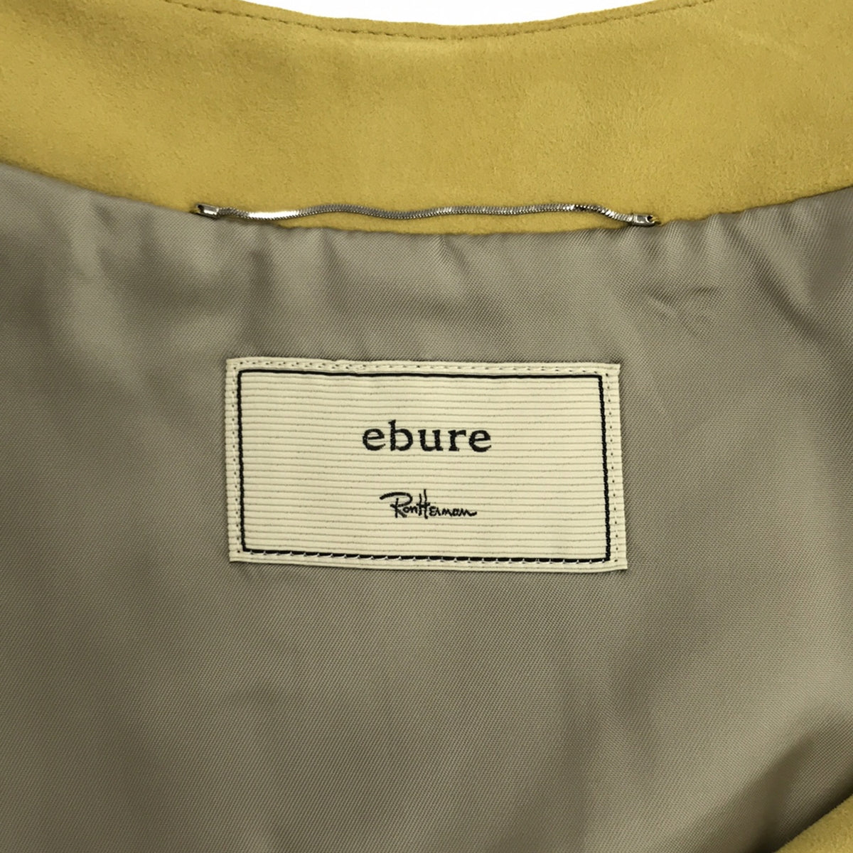 ebure / Ebur | × Ron Herman Ron Herman special order goat suede buttonless collarless jacket | 36 | Yellow | Women's