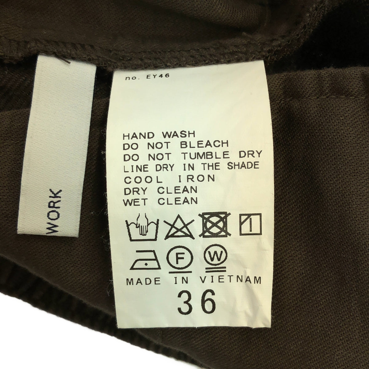 Framework / フレームワーク | リネン ツイル セミ ワイド パンツ | F | ブラウン | レディース