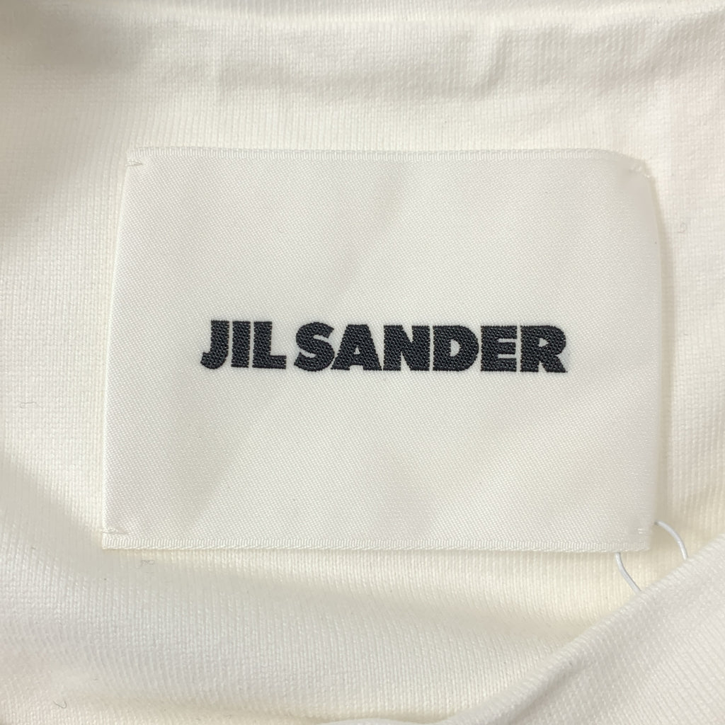 JIL SANDER / 질썬더 | 2023AW | 플레이트 로고 크루넥 티셔츠 컷소우 | M | 여성