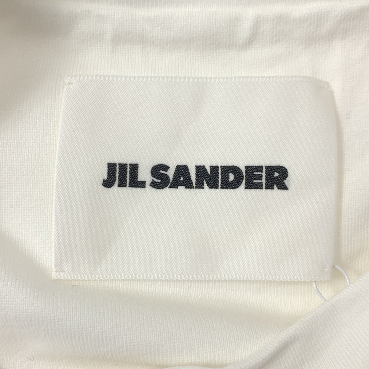 JIL SANDER / 질썬더 | 2023AW | 플레이트 로고 크루넥 티셔츠 컷소우 | M | 여성