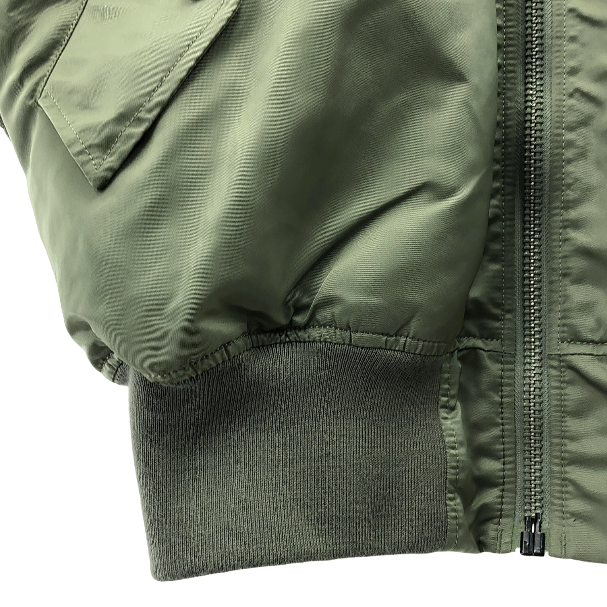【美品】  ALPHA INDUSTRIES / アルファインダストリーズ | 2022SS | × JOURNAL STANDARD ジャーナルスタンダード別注 半袖 リバーシブル MA-1 フライトジャケット ユニセックス | L | カーキ / オレンジ | メンズ