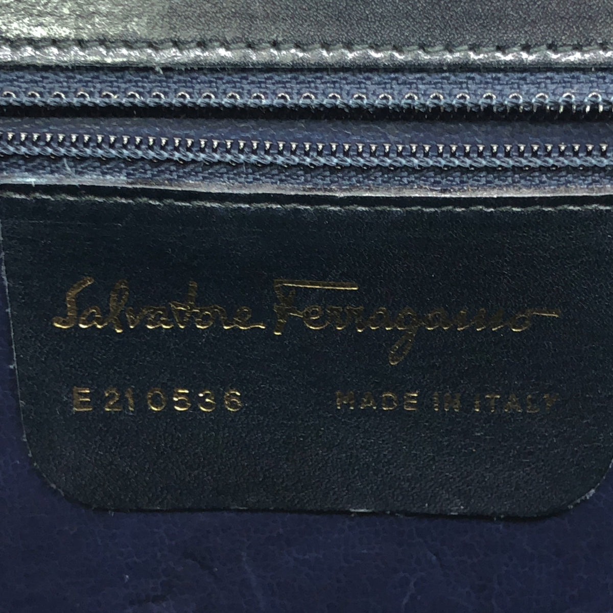 Salvatore Ferragamo / サルヴァトーレフェラガモ | レザー ガンチーニ 2Way ハンドバッグ | ダークネイビー | レディース
