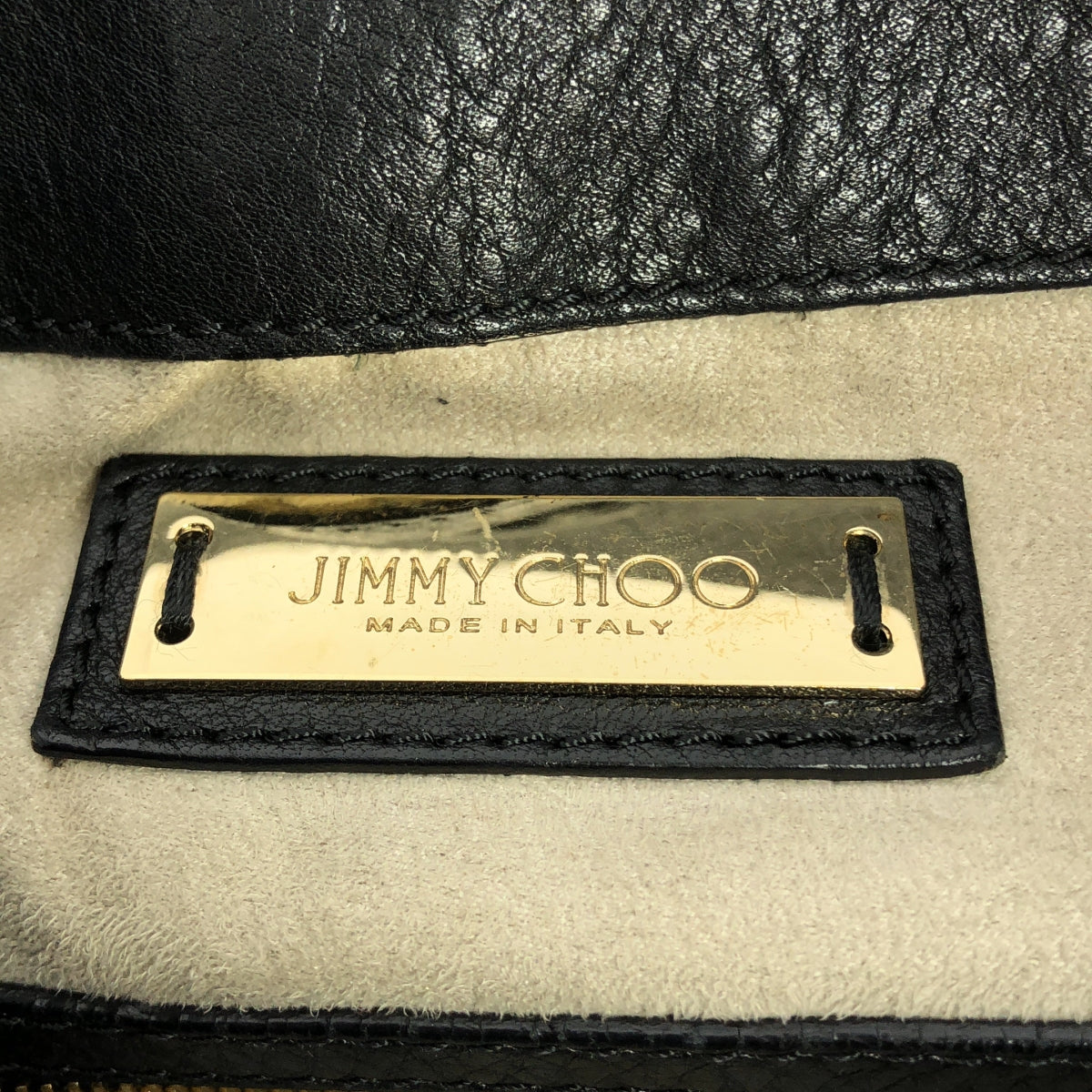 JIMMY CHOO / ジミーチュウ | 2way レザー チェーン ショルダーバッグ |