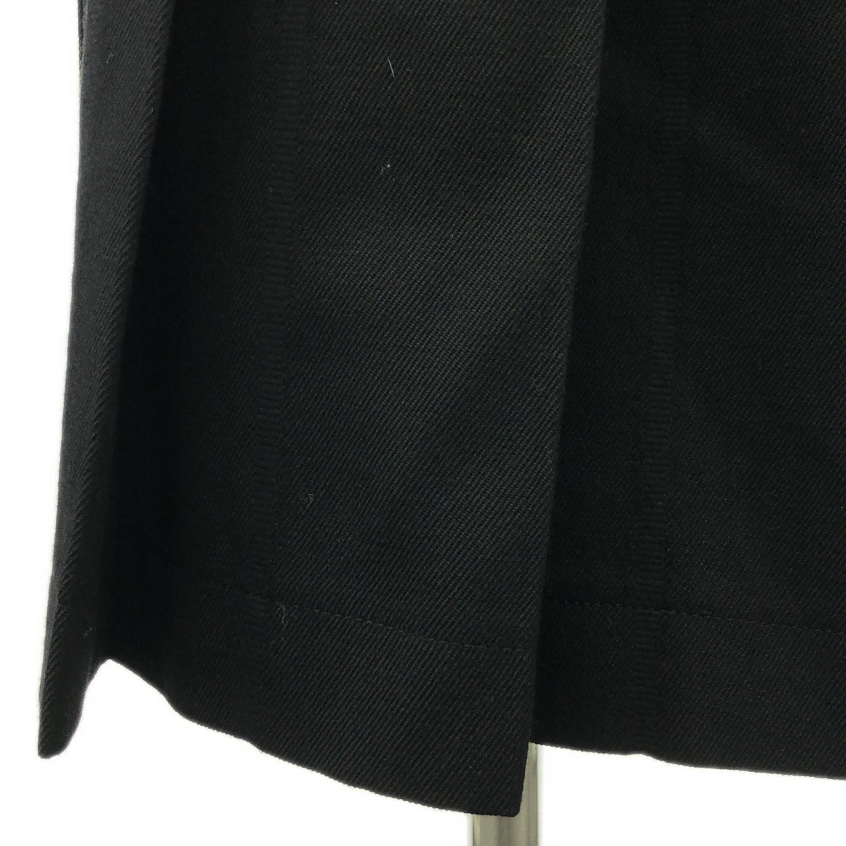 robe de chambre COMME des GARCONS | 2001AW | Wool fake pocket pleated skirt | M | Black | Women's