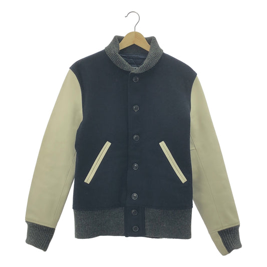 COMME des GARCONS HOMME / コムデギャルソンオム | 2012AW | Johnson Leathers レザー切替 スタジャン ジャケット | S | メンズ
