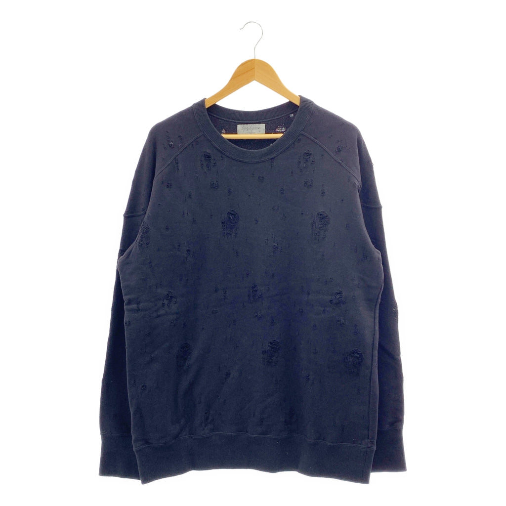 山本耀司 (YOHJI YAMAMOTO) 男裝 | 2025春夏 | 鑲鑽襯裡衛衣 | 3號 | 黑色 | 男士