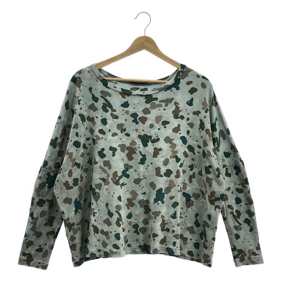 mina perhonen / ミナペルホネン | 2021AW | smile drop / スマイル ドロップ 総柄 カットソー | 38 |