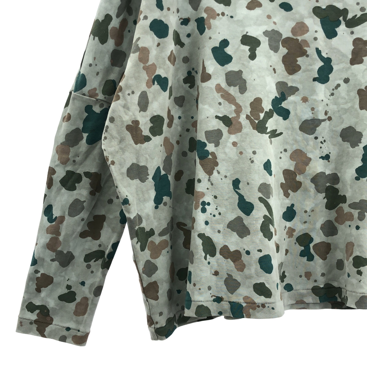 mina perhonen / ミナペルホネン | 2021AW | smile drop / スマイル ドロップ 総柄 カットソー | 38 |