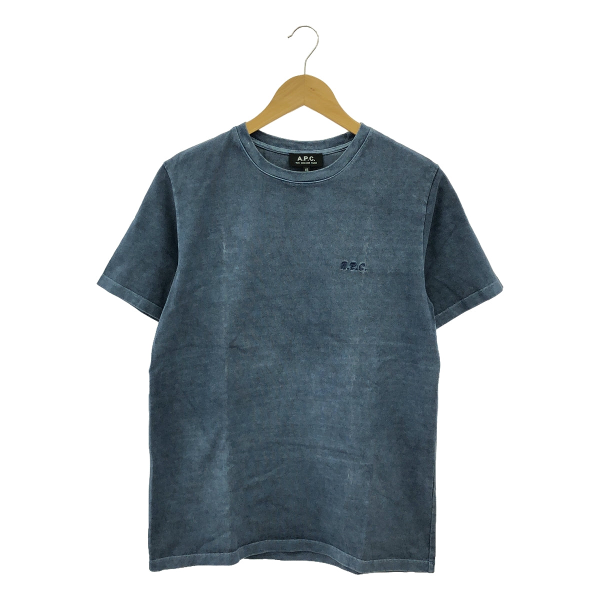 APC / A.P.C. | Dyed Logo T-Shirt Cut and Sewn | XS | Blue | Men's