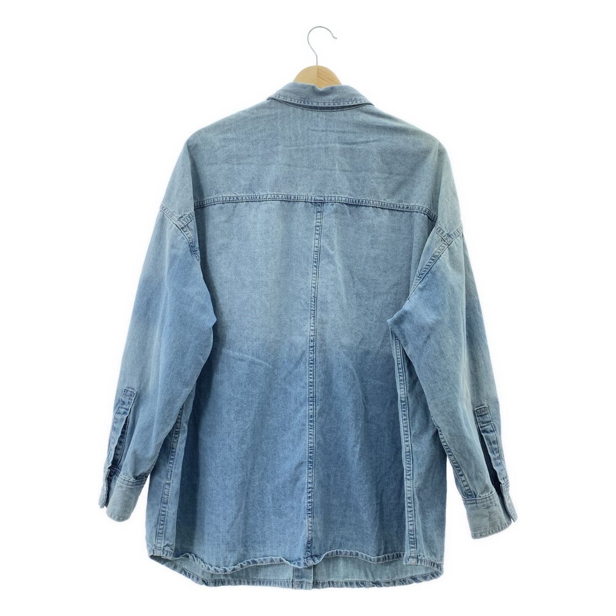 Loungedress / ラウンジドレス | ダメージ デニムシャツ | F |