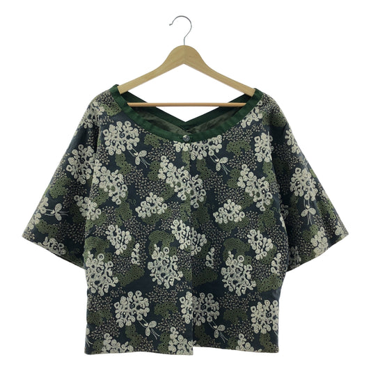 mina perhonen | 2008SS | 快樂迷彩 / 刺繡穿孔外套 / 全襯裡 | 42 | 女款