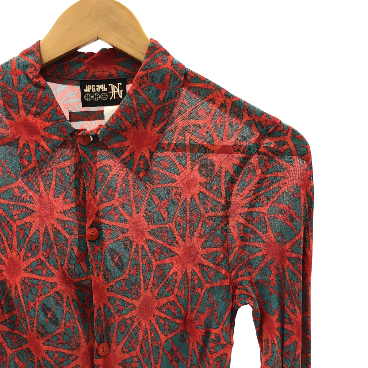 JeanPaulGAULTIER / 장폴 고르체 | JPG JEAN'S 총무늬 롱 슬리브 셔츠 | 40 |