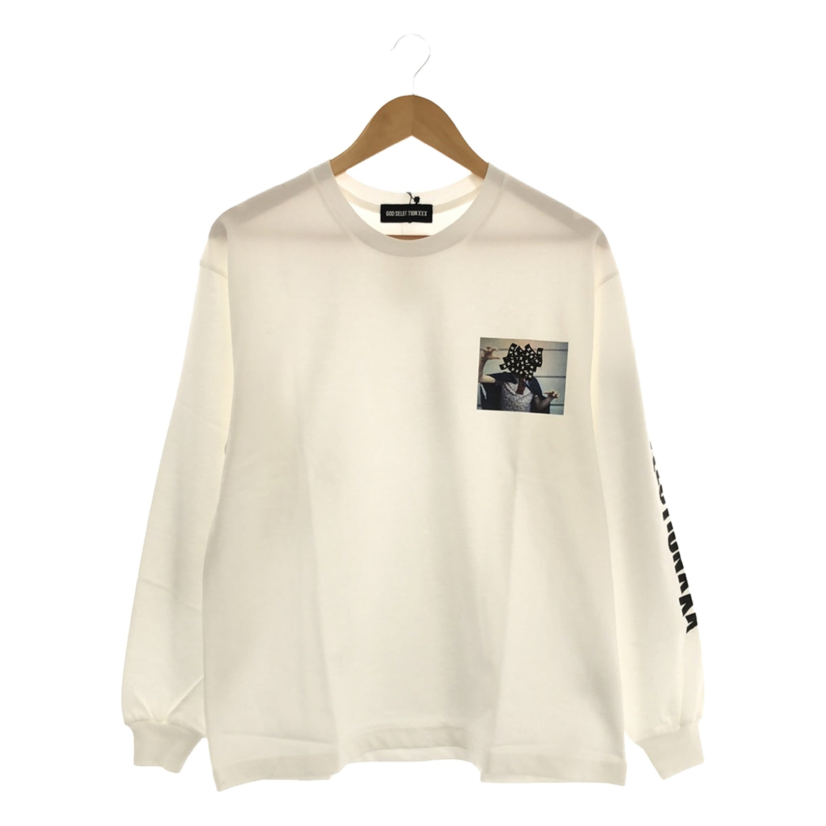 [New] GOD SELECTION XXX / God Selection | LONG SLEEVE T-SHIRT / Printed Cut and Sew | S | White | Men's