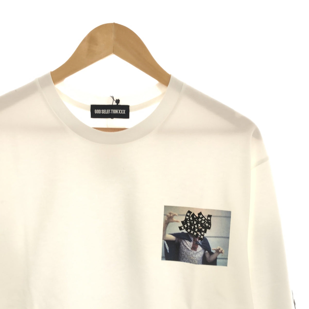 [New] GOD SELECTION XXX / God Selection | LONG SLEEVE T-SHIRT / Printed Cut and Sew | S | White | Men's