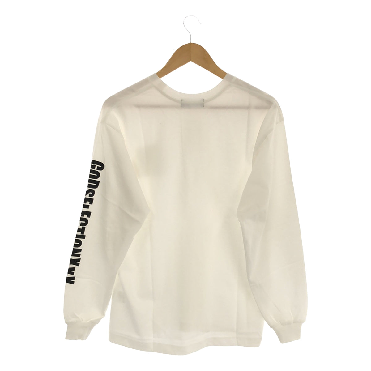 [新] GOD SELECTION XXX / 神之選 |長袖T卹/印花剪裁和縫製| S |白色 |男士