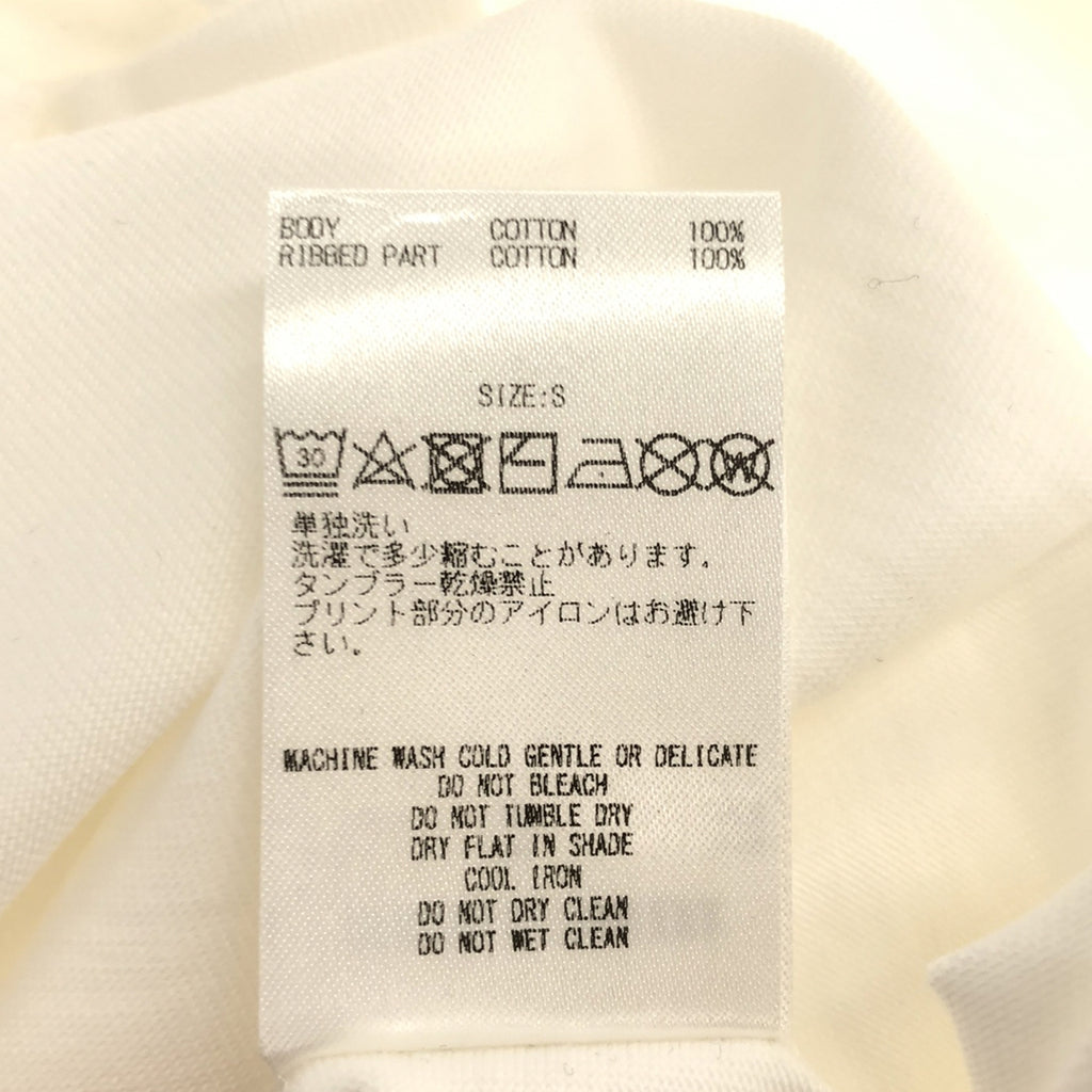 [新] GOD SELECTION XXX / 神之選 |長袖T卹/印花剪裁和縫製| S |白色 |男士