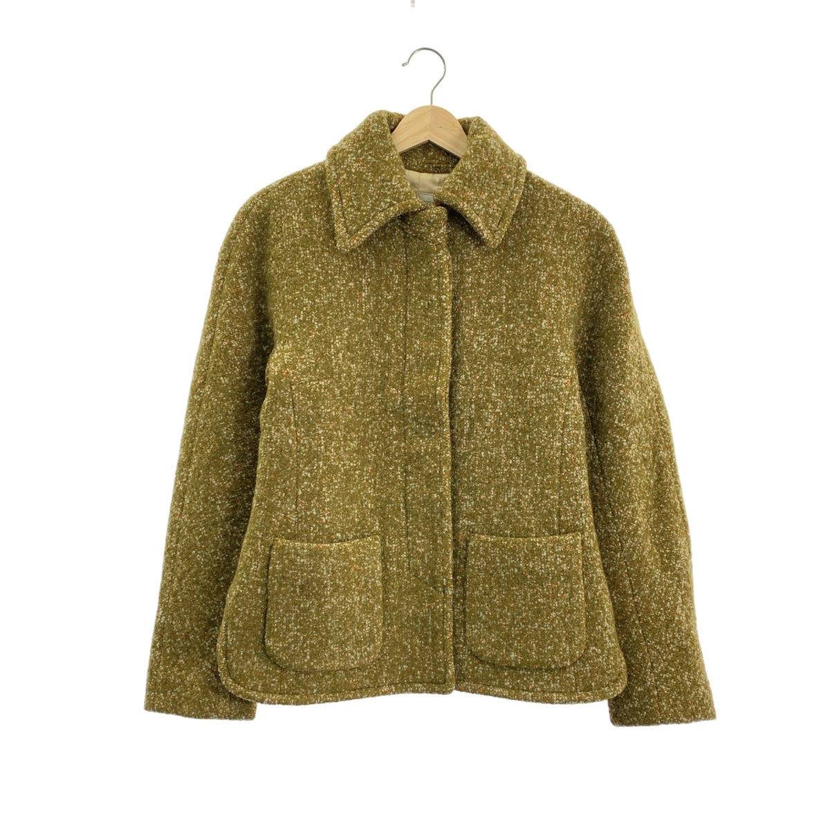 德賴斯·範諾頓 |羊毛花呢夾克 |尺寸 38 |卡其色|女性的