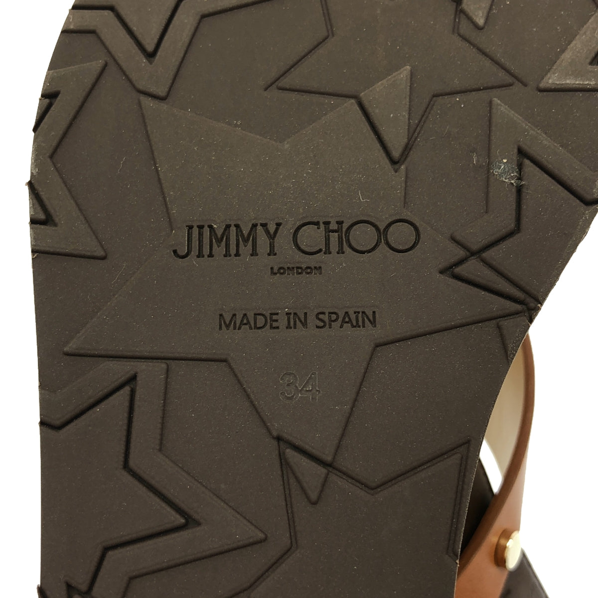 JIMMY CHOO / ジミーチュウ | AIX / W 60 クロスレザー サンダル | 34 | レディース