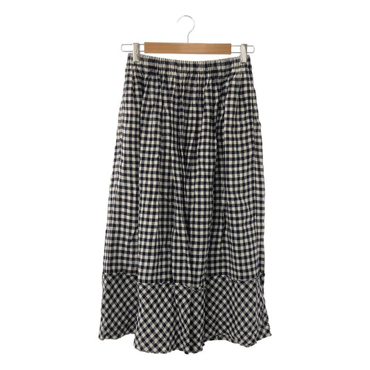 tricot COMME des GARCONS | 2017SS | Gingham check tiered skirt |