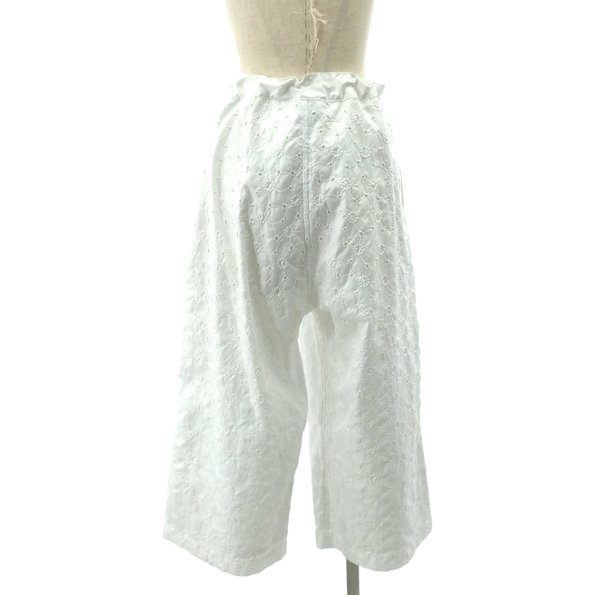 【美品】  tricot COMME des GARCONS / トリココムデギャルソン | 2020SS | コットン ワイド イージーパンツ | M | ホワイト | レディース