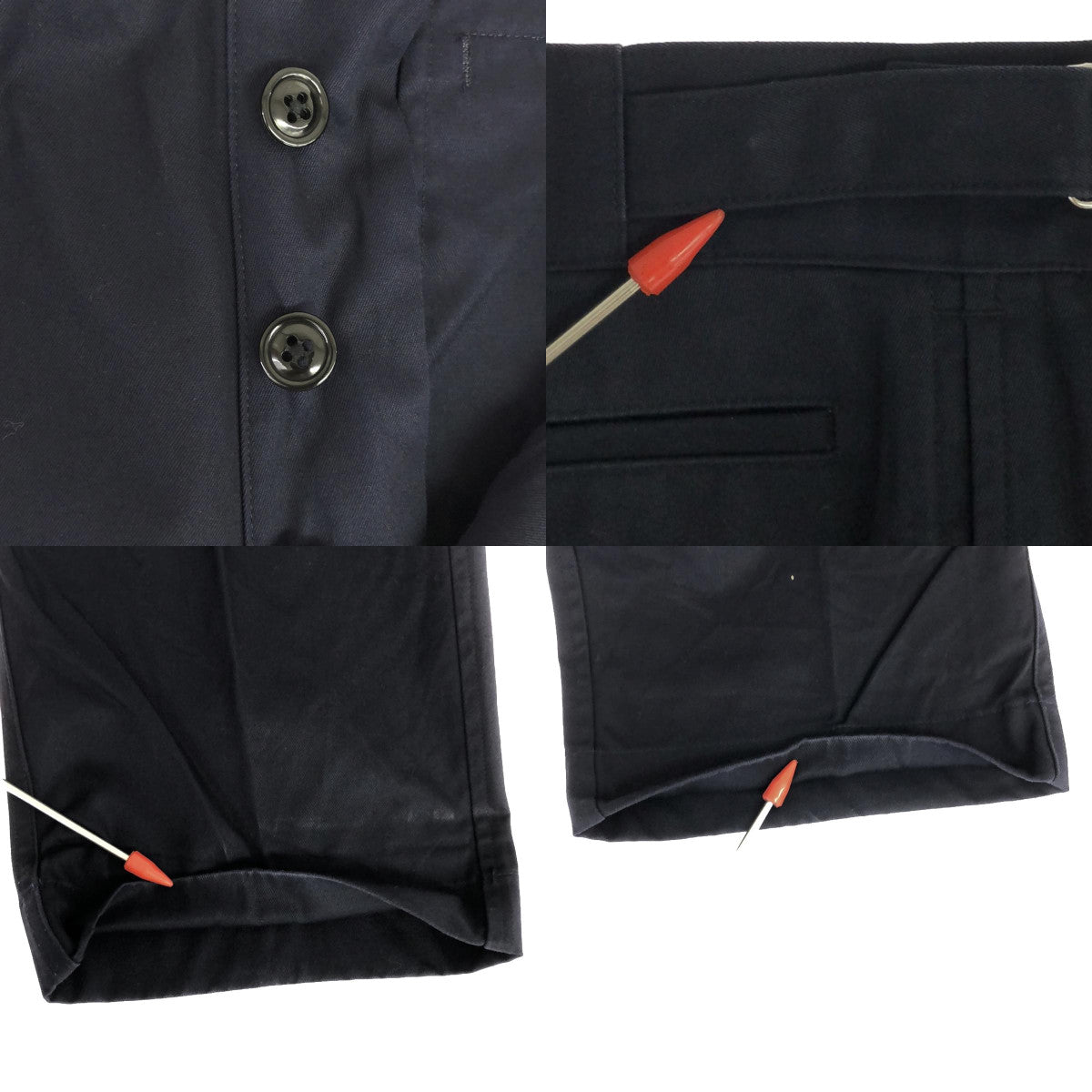 ANATOMICA | ROYAL MARINE PANTS / Double adjuster tuck slacks