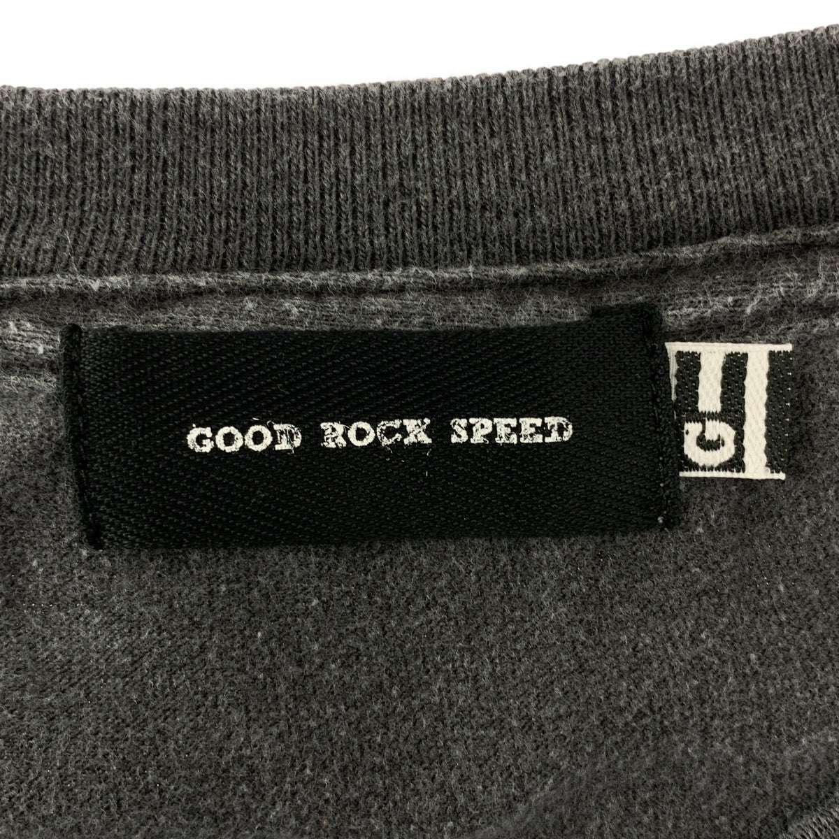 GOOD ROCK SPEED / グッドロックスピード | EAGLE ピグメント加工 グリッタープリント Tシャツ | F | グレー | レディース