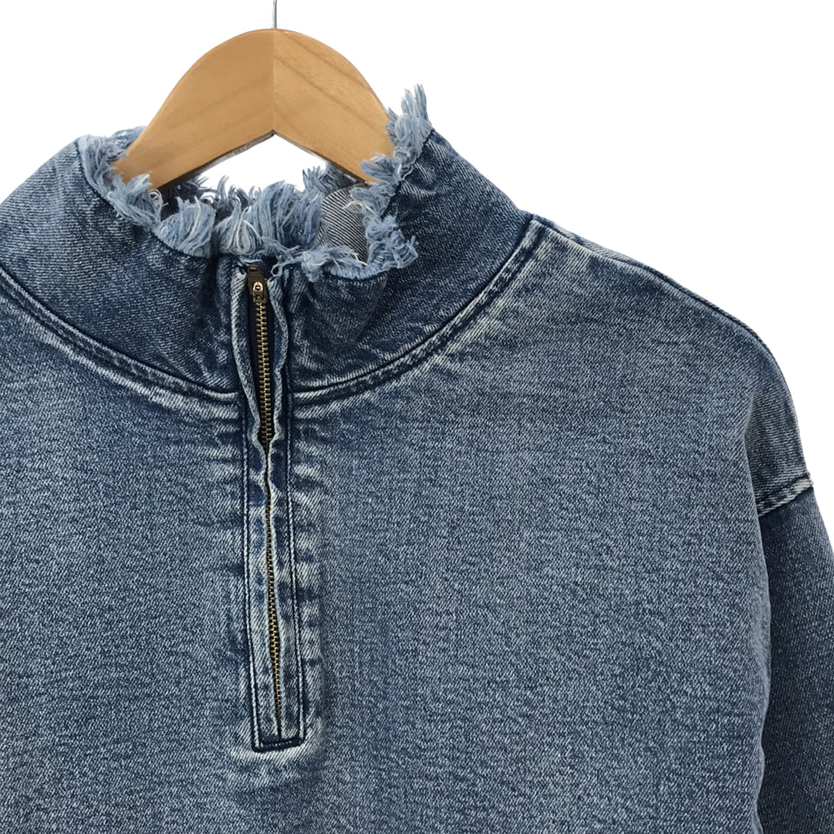 Ameri VINTAGE / アメリヴィンテージ | DENIM SWEAT DOCKING TOP リメイク デニム スウェット ドッキ – KLD