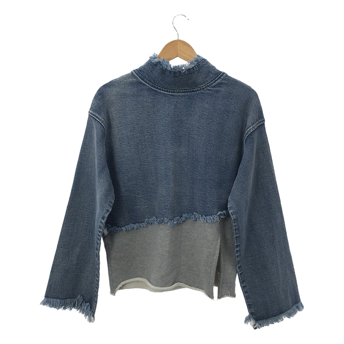 Ameri VINTAGE / アメリヴィンテージ | DENIM SWEAT DOCKING TOP リメイク デニム スウェット ドッキ – KLD